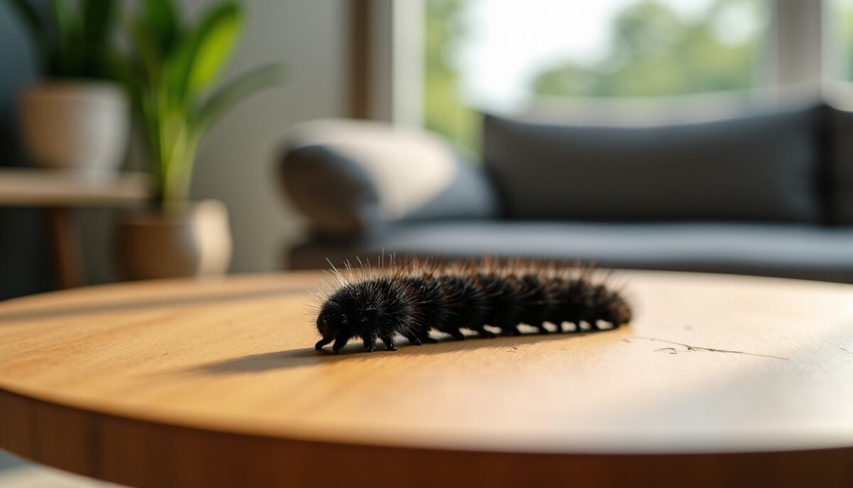Chenille noire à la maison : guide complet pour la reconnaître et s&rsquo;en débarrasser efficacement