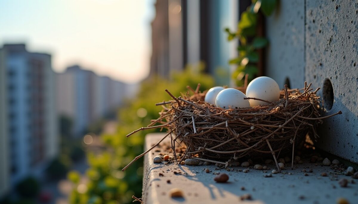 Nid de pigeon sur mon balcon : symbole et secrets révélés