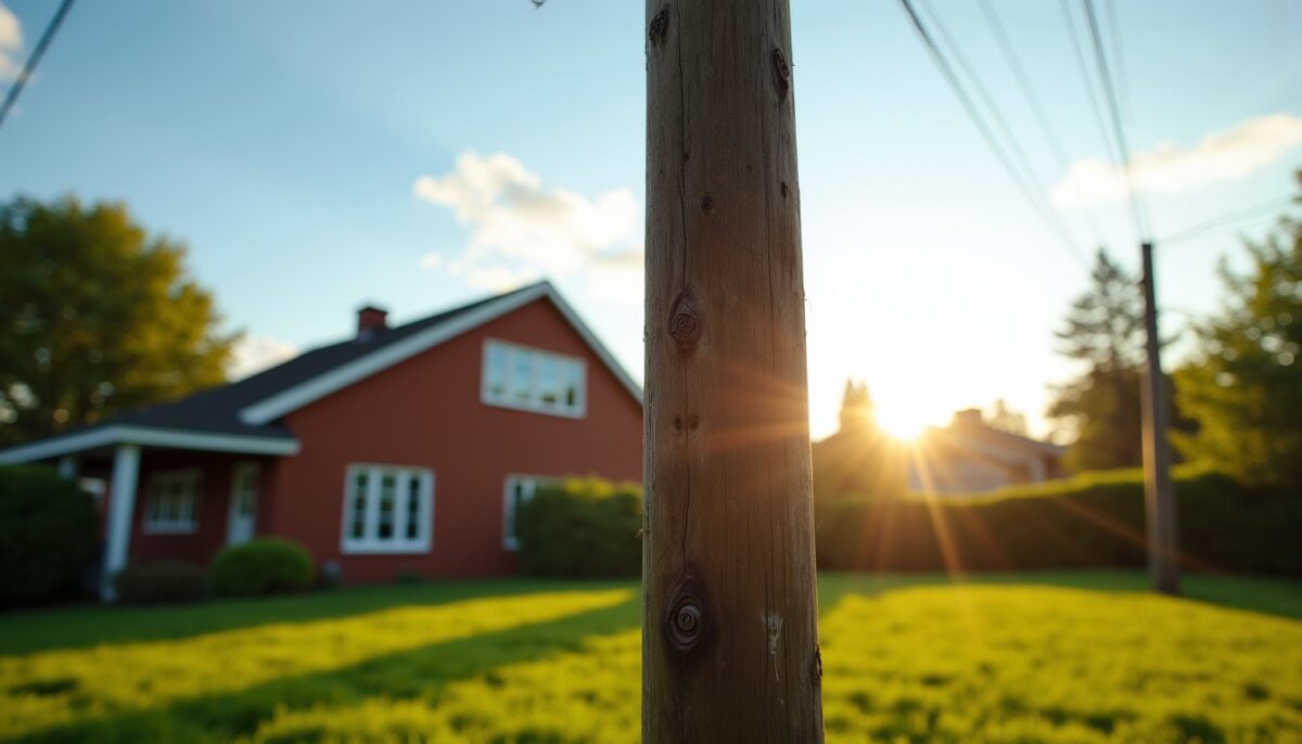 Présence d’un poteau électrique sur terrain privé : quelles compensations financières réclamer ?