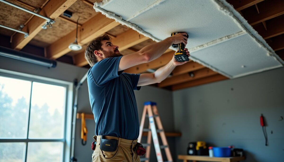 Guide pratique : isoler efficacement le plafond de votre garage par vos propres moyens