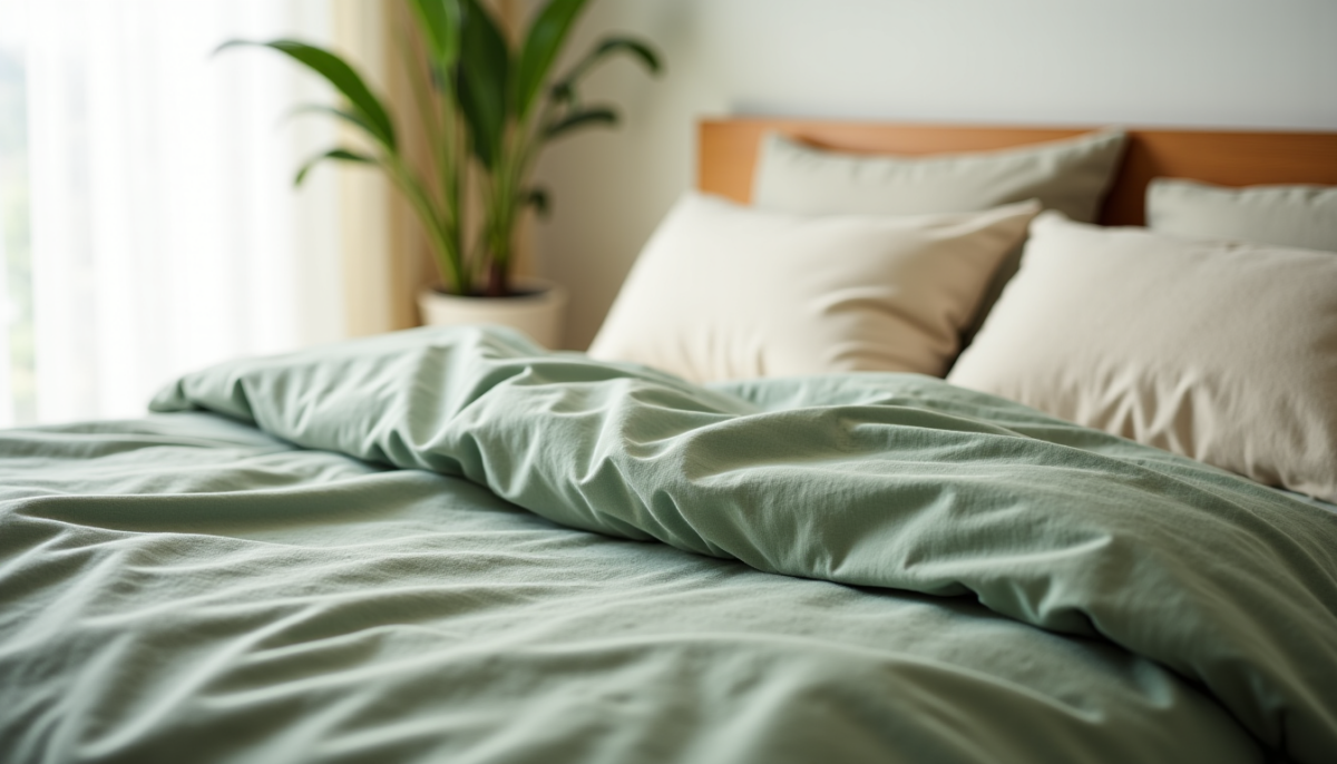 Budget linge de lit en lin lavé : du drap plat à la parure complète
