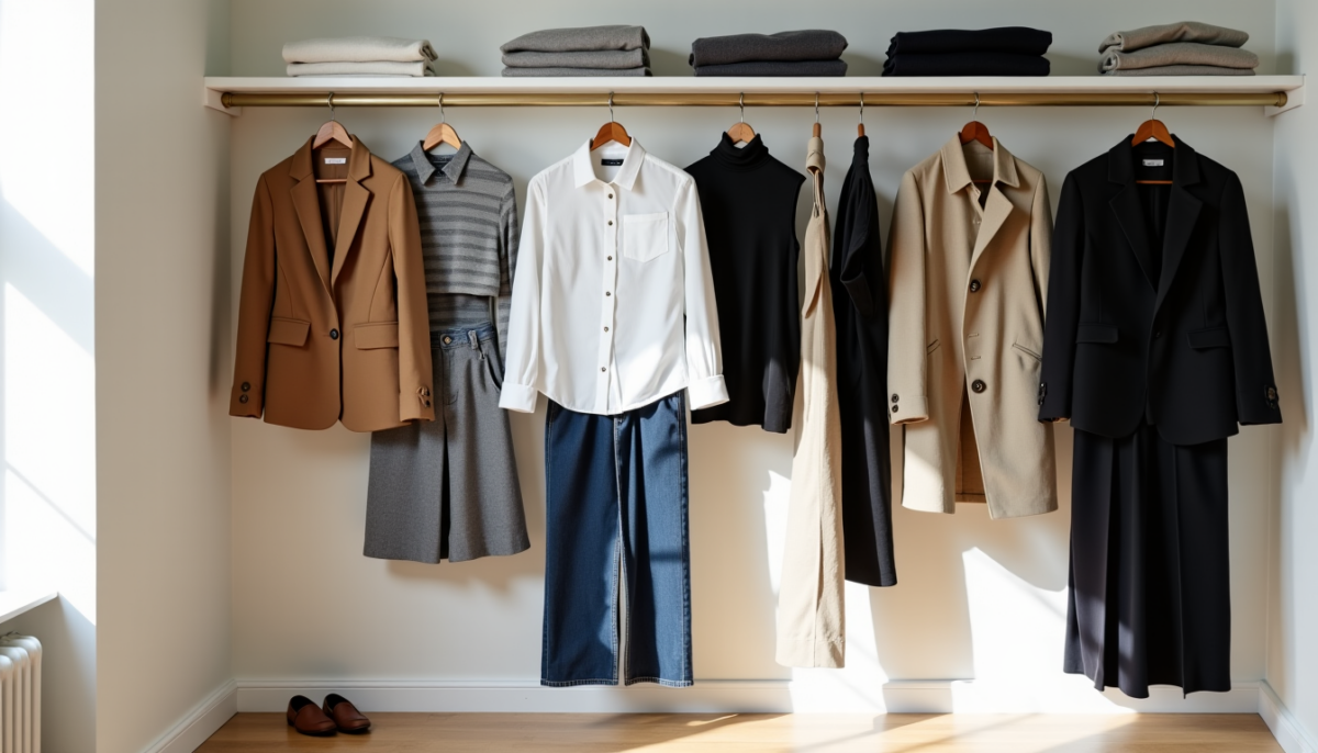 Capsule wardrobe 10 pièces ou garde-robe étendue : coupe, matière et rotation